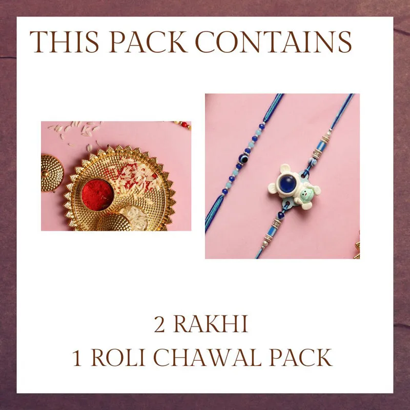 Astro III Rakhi with Roli Chawal - Three Piece Set media 4