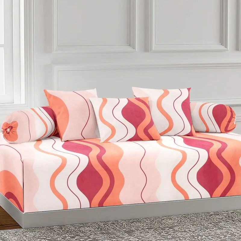 Canvaso Printed Diwan Set - Six Piece Set media 3