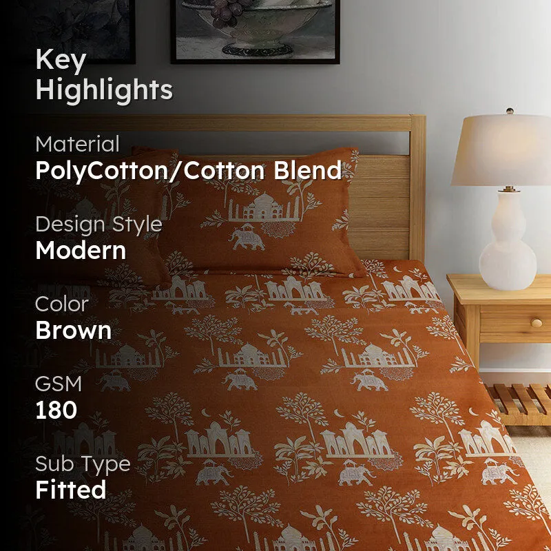 Kaylee Fitted Bedsheet - 180 GSM media 2