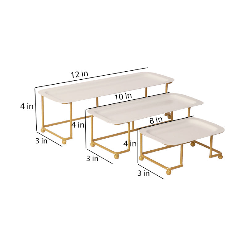 Atva Rectangular Iron Platter - Set of Three media 7