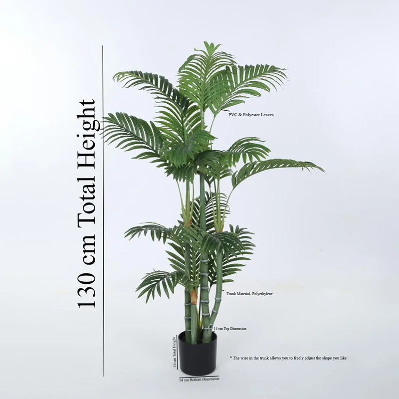 Filo Artificial Areca Palm With Black Plastic Pot - 4.3 Feet media 7