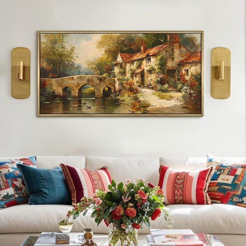 Courtyard Feast European Wall Art