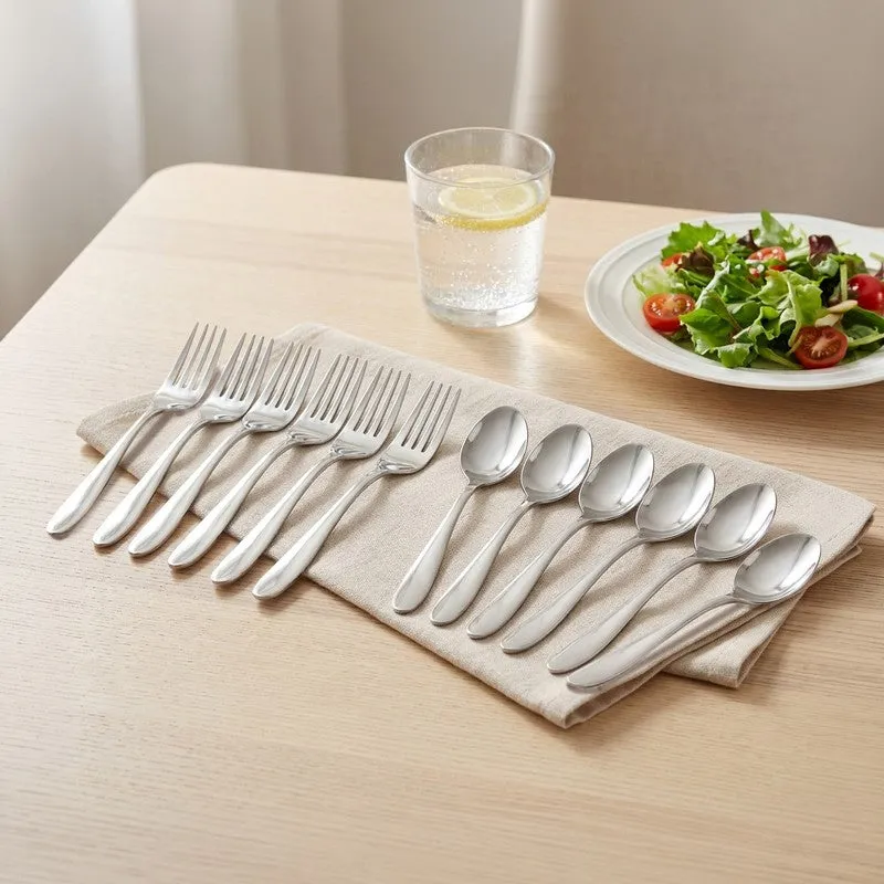 Stainless Steel Cutlery Set - Set of Twelve media 1