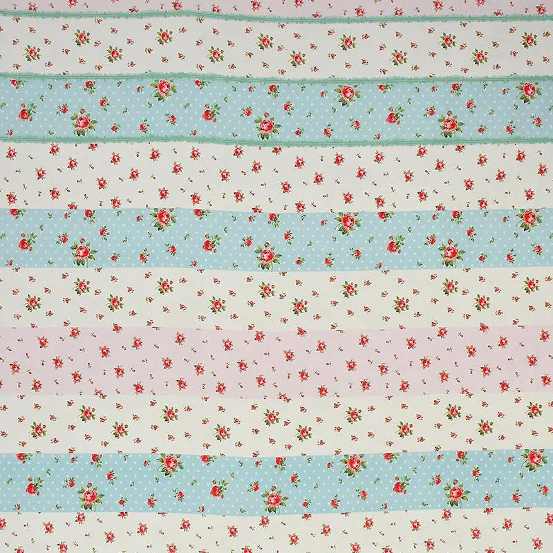 Safro Floral Fitted Microfiber Bedsheet (White & Blue) - 130 GSM media 5