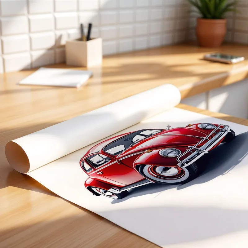 Retro Beetle Charm Wall Poster media 4