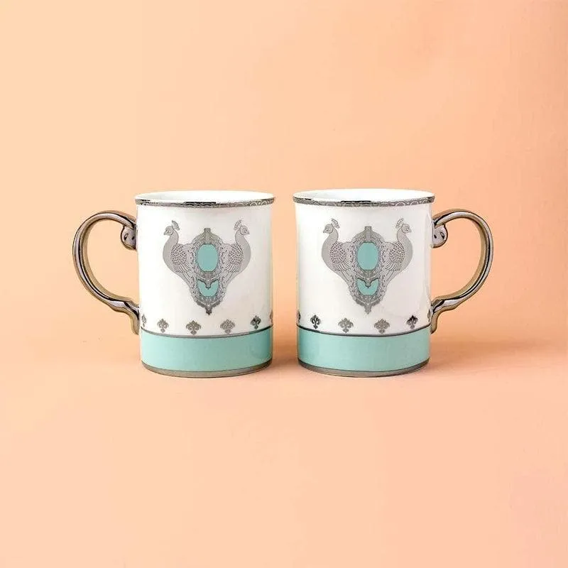 Plume Porcelain Coffee Mug (450 mL Each) - Set of Two media 1