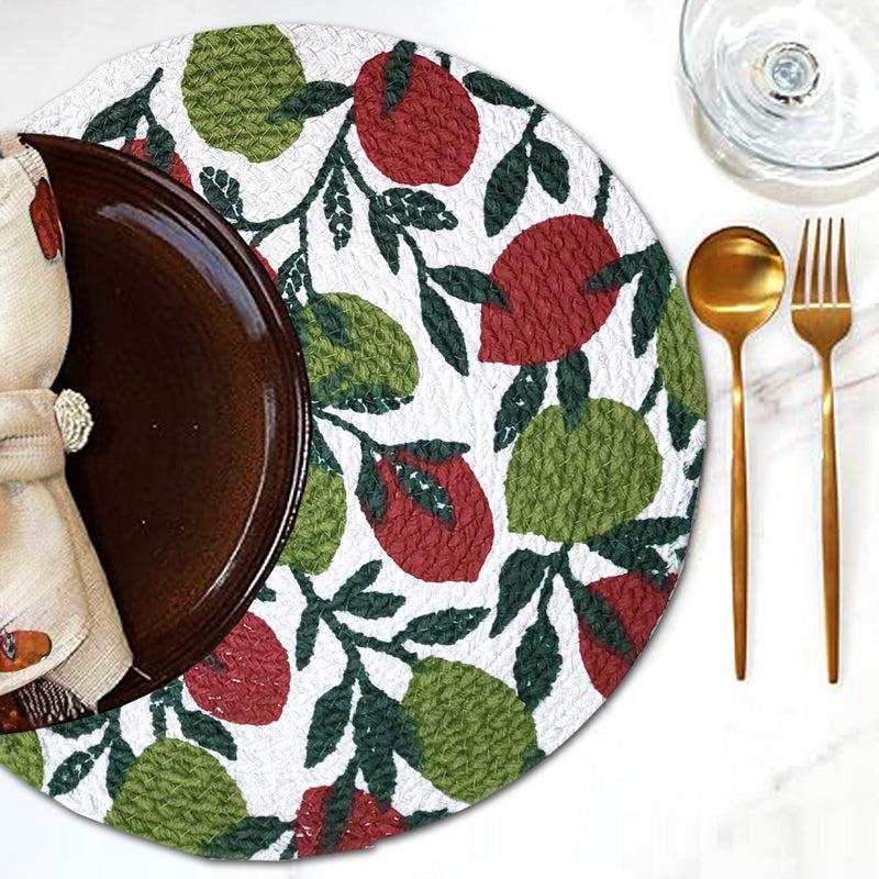 Fruity Farm Placemat - Green & Maroon media 3