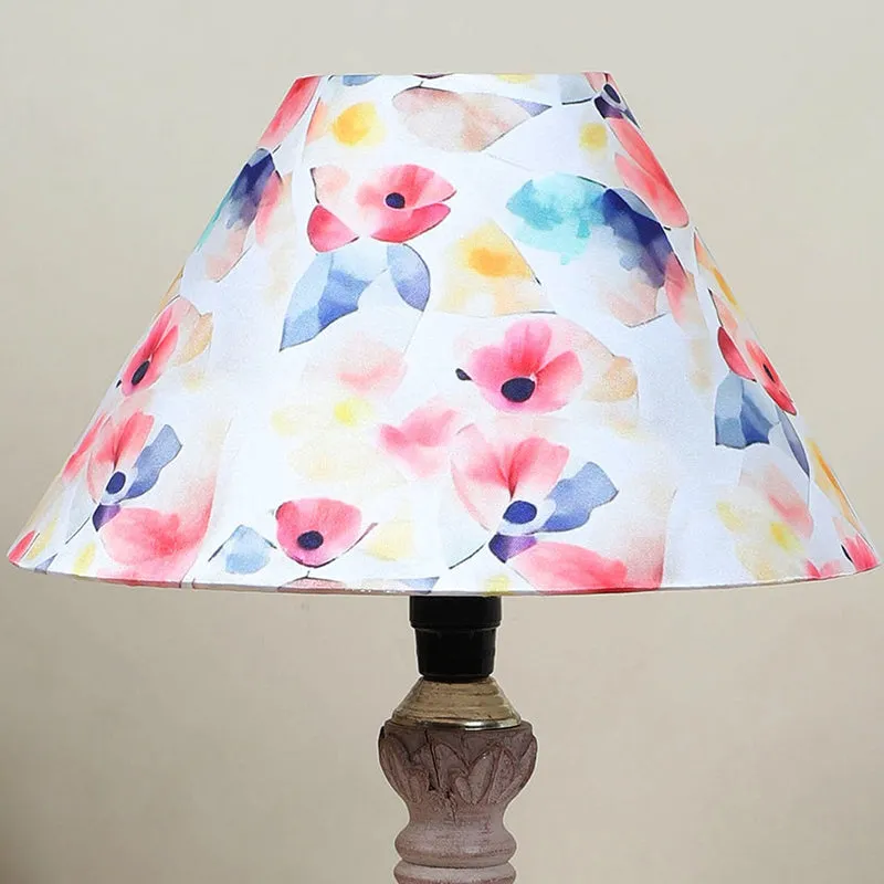 Luna Borealis Sabi Printed Mango Wood Table Lamp - Multicolor media 3