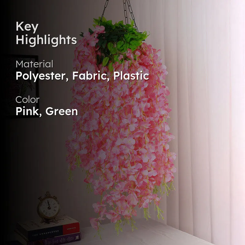 Perenna Artificial Fabric Orchid Bunch - Pink - 2