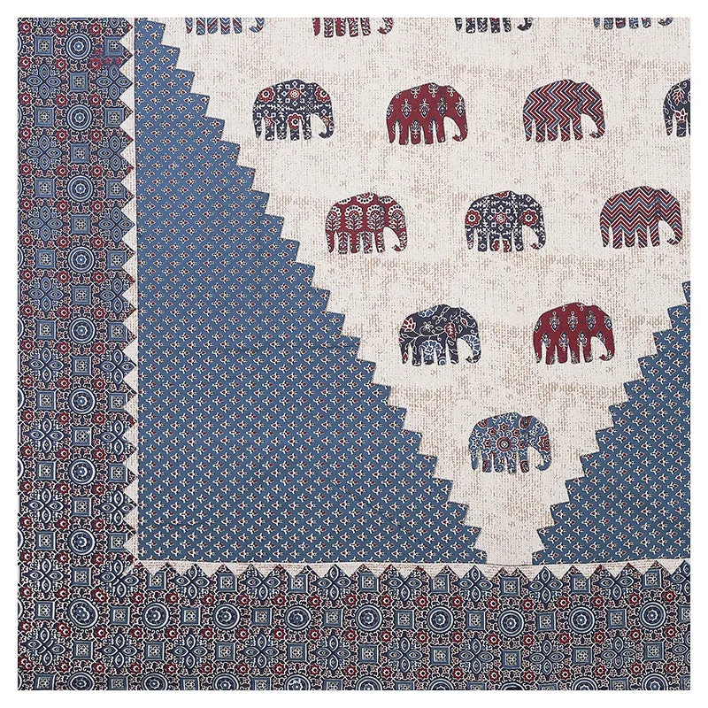Anaahitha Ethnic Cotton Diwan Set (Blue) - Eight Piece Set media 7