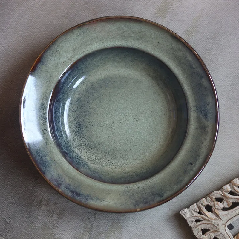 Eriga Ceramic Pasta Plate - Olive media 3