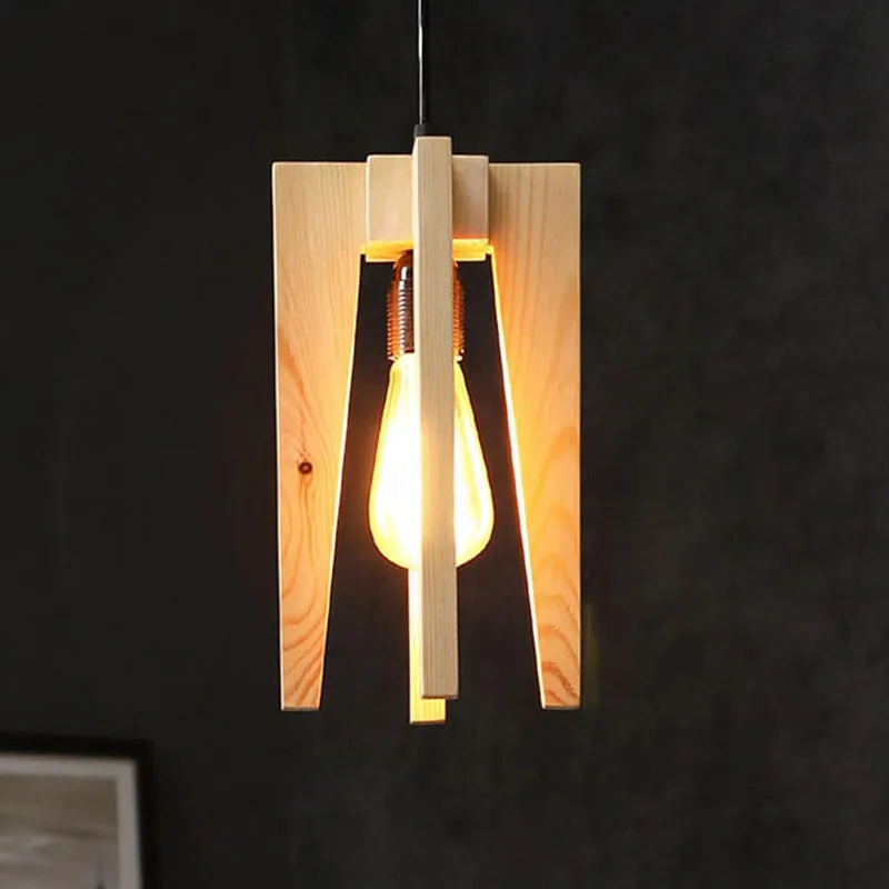 Lancel Single Wooden Ceiling Lamp media 1