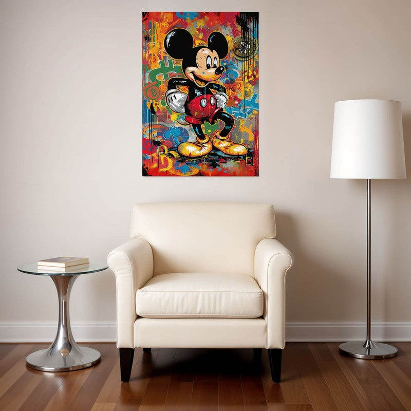 Colorful Mickey Wall Poster