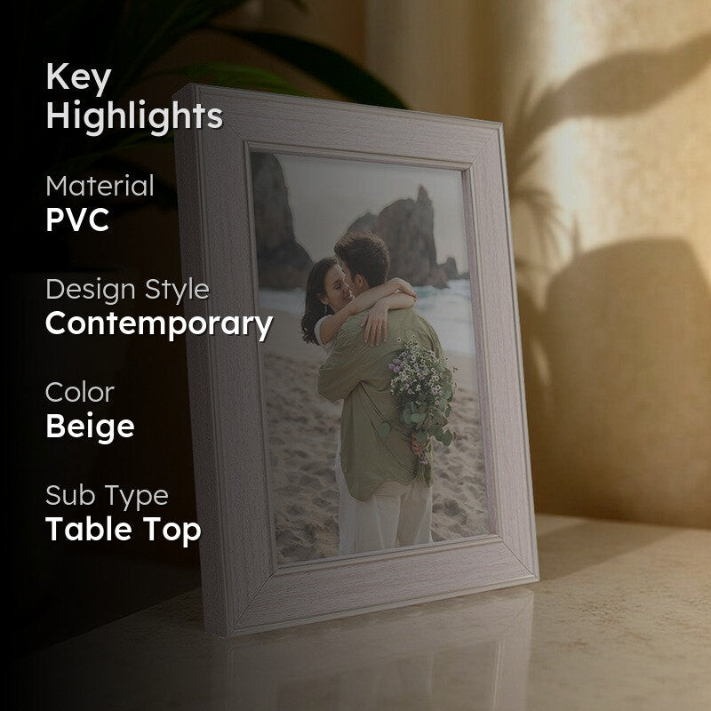 Nova Brushed Photo Frame - Beige media 2