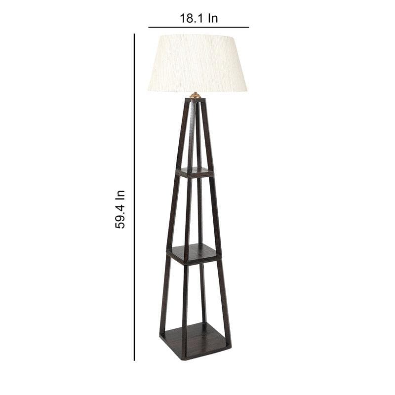 Seasa Wistera Floor Lamp With Shelf - Light Beige media 6