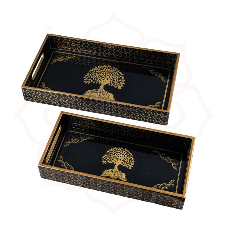 Vriksha Serving Tray - Set Of Two media 4