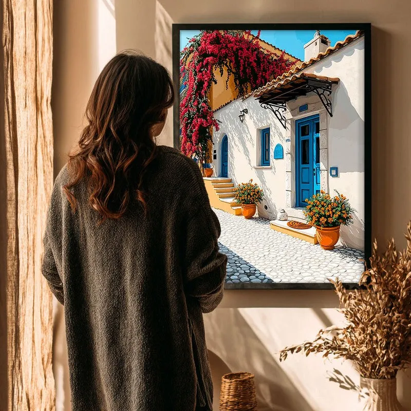 Azureway Canvas Wall Painting - Black Frame media 5