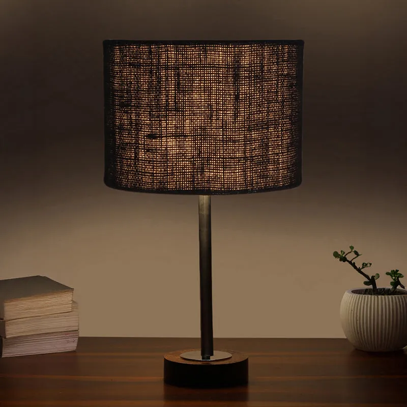 Sienna I Rodin Wooden Table Lamp - Black,Silver,Brown media 1