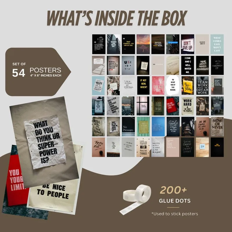 Quotesaga Wall Poster Without Frame - Set of Fifty Four media 5