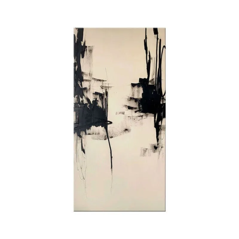 Monochrome Abstract Wall Painting media 4