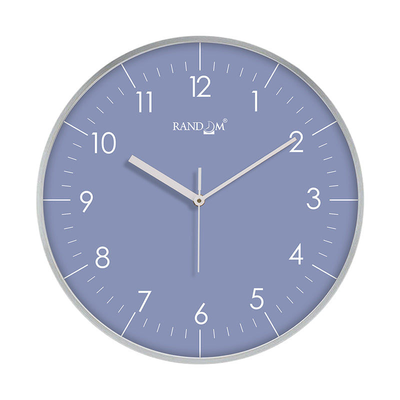 Benot Silver Analog Wall Clock - Stone Blue media 3