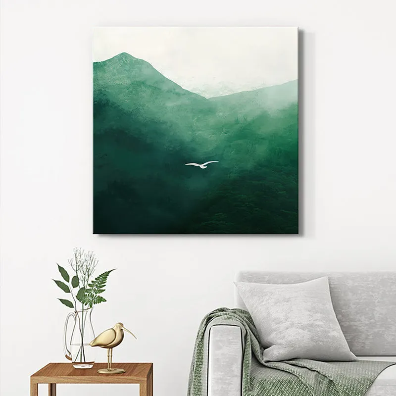 Mountain Bird Poly Canvas Wall Painting media 1