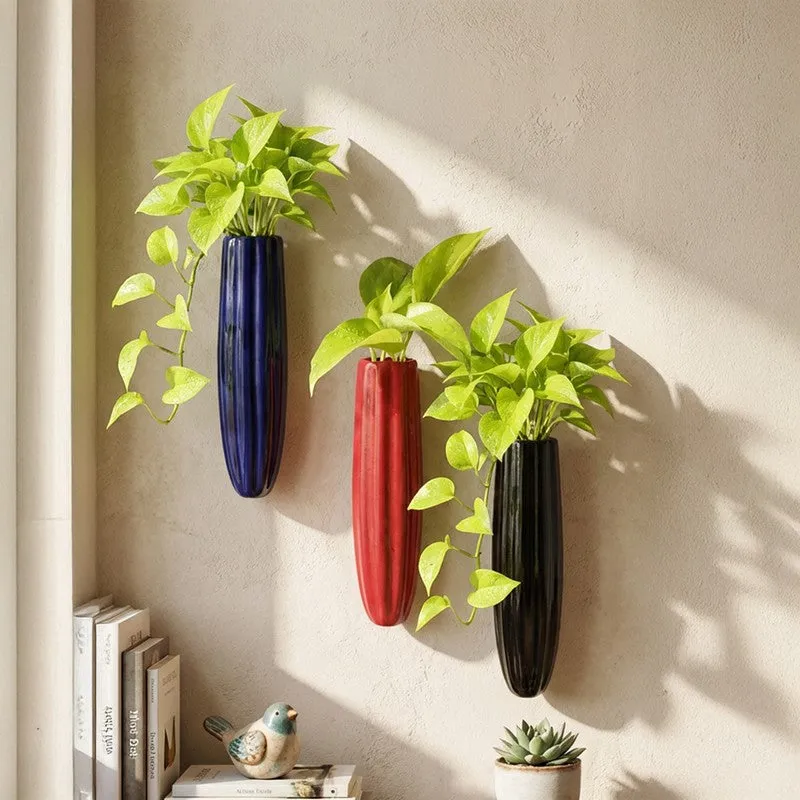 Ravelin Pots & Planters (Black) - Set Of Three media 1