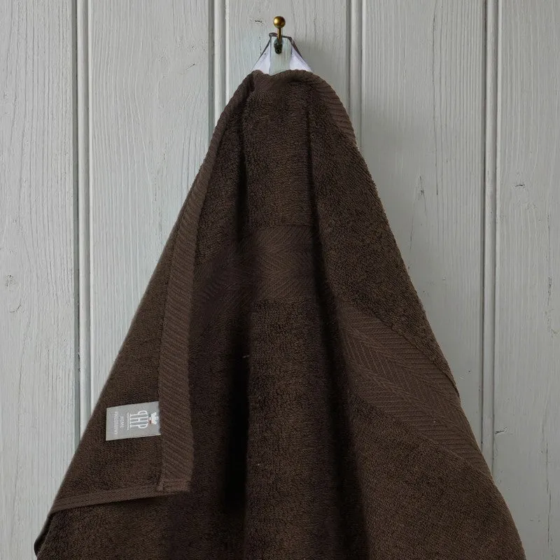 PlushAura Cotton Face Towel (Dark Brown) - Set Of Four media 4