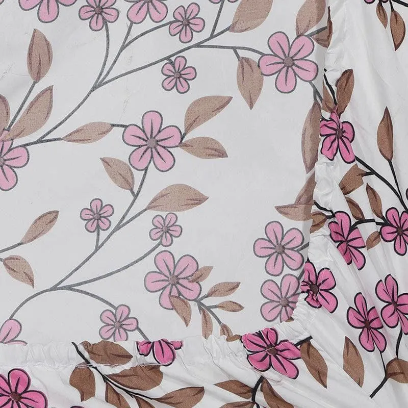 Floral Drama Bedsheet - 150 GSM media 5