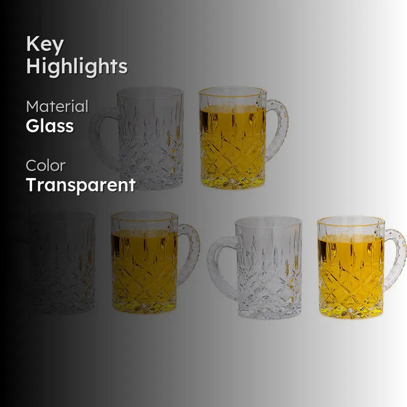 Abrasha Beer Mug (450 ML) - Set Of Six media 2