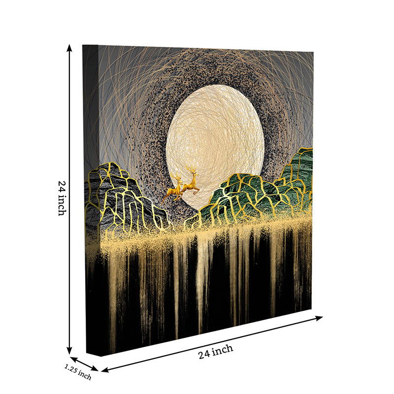 Leaping Stags Canvas Wall Art media 8