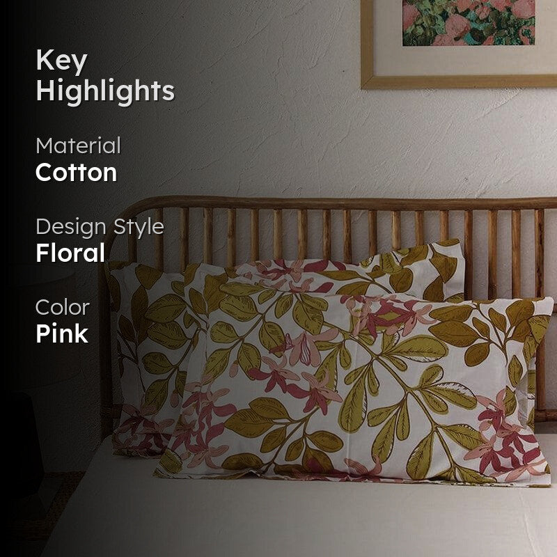 Moringa Pillow Cover - Pink media 2