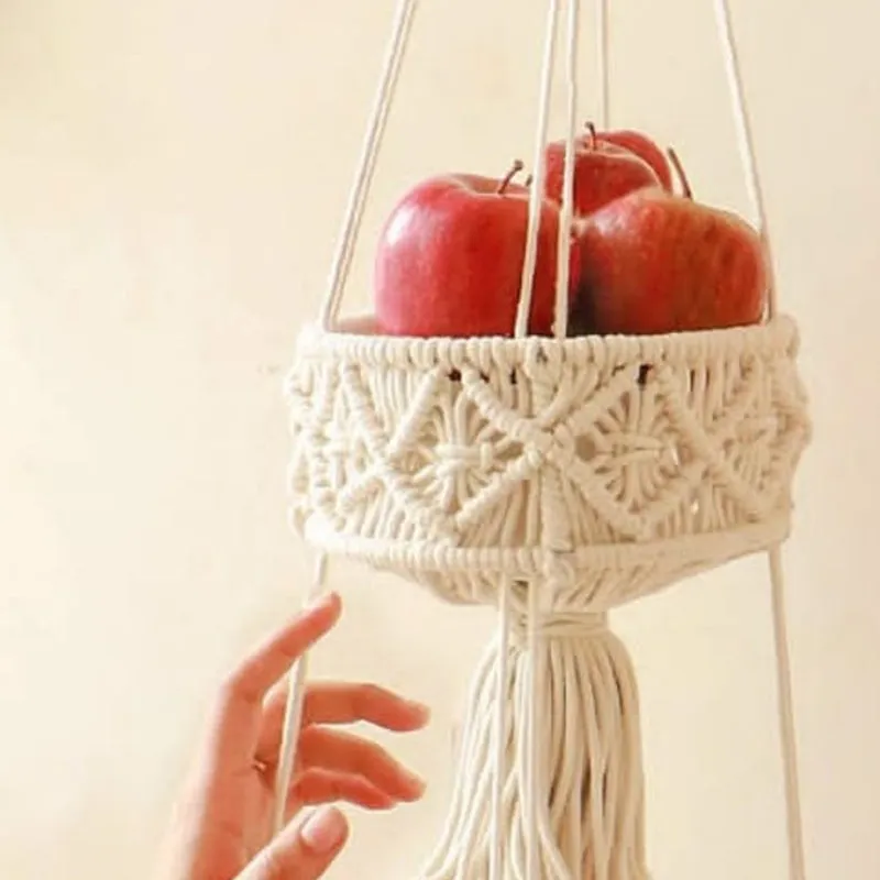 Hippie Glam Handcrafted (Cotton,Metal) Storage Basket media 3