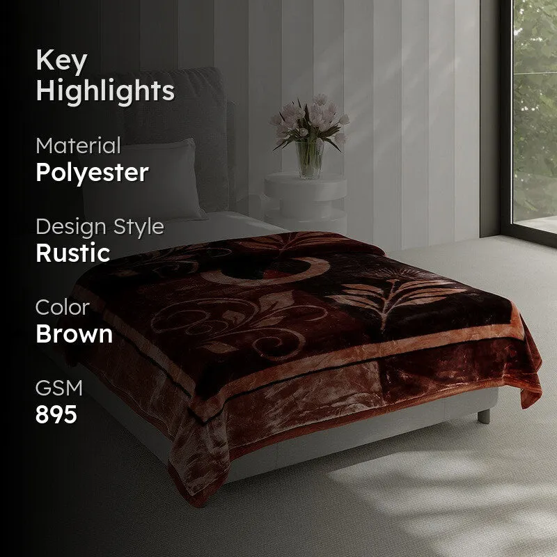 Monte Carlo Velvet Vignette Blanket - 895 GSM media 2