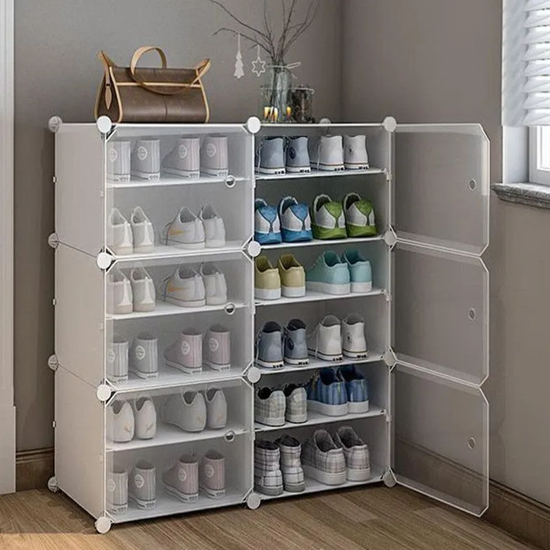SpaceTread White Plastic & Metal Shoe Racks media 8