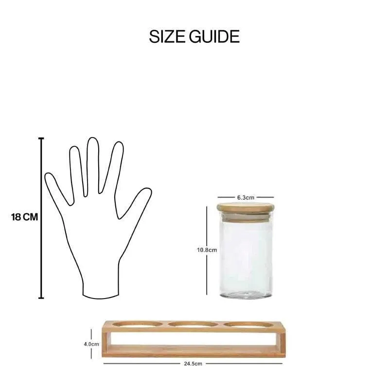 Pandy Storage Jar With Jar Holder (270 mL Each) - Four Piece Set media 6