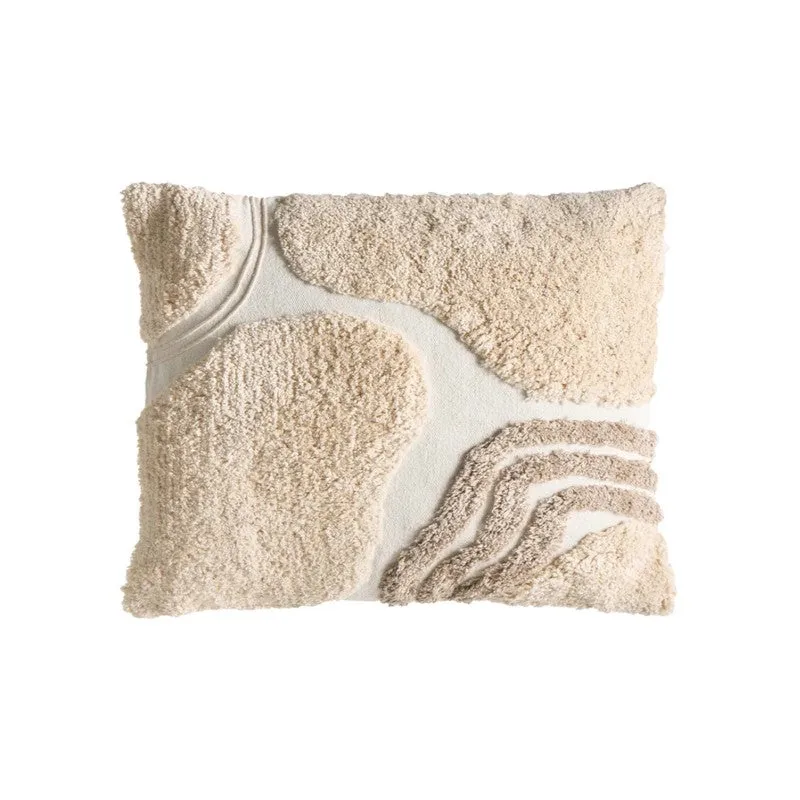 Soft Charm Tufted Cotton Cushion Cover (Green) - Set of Three - 7