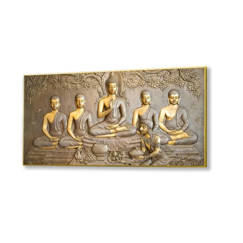 Sacred Stillness Canvas Wall Painting With Frame media 4