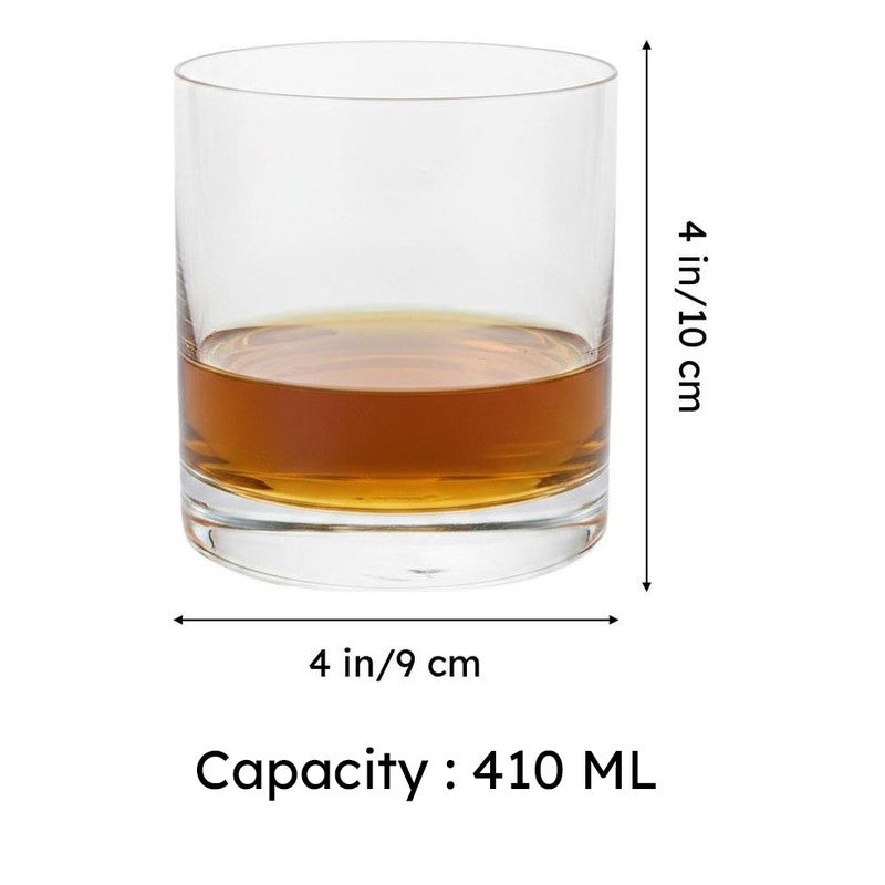 Belric Bohemia Crystal Whiskey Glass(410 mL) - Set Of Four media 7