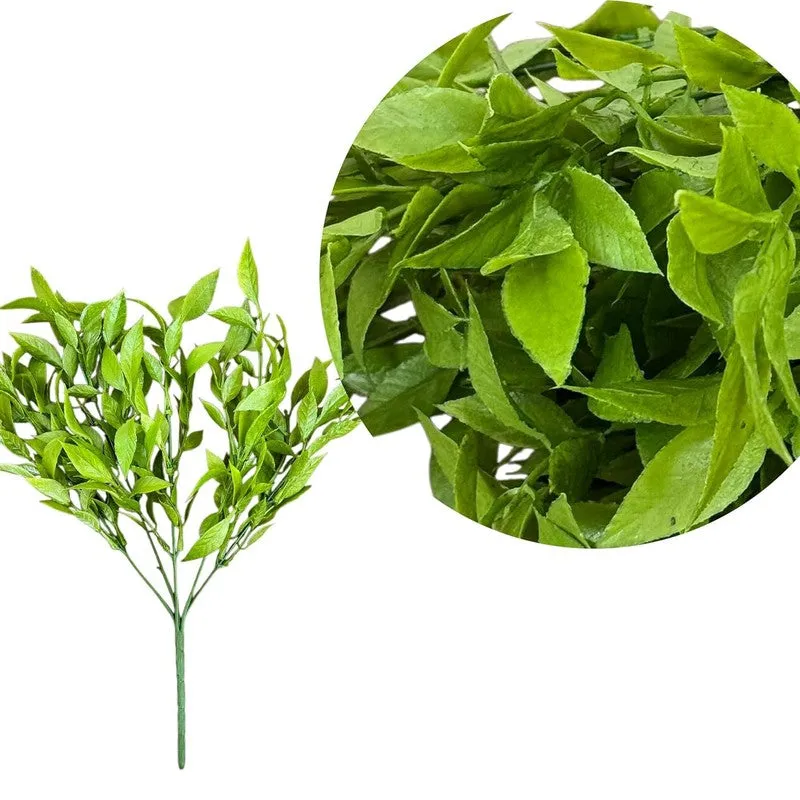 Green Glow Curry Artificial Stem (Green) - Set Of Two media 7