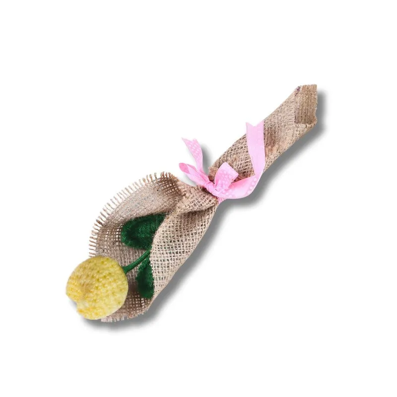 Crochet Handmade Tulip Bouquet - Yellow media 4