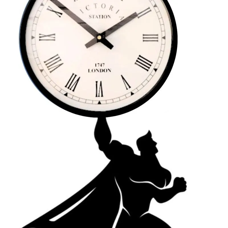 Herotime Steel Analog Wall Clock - Black media 5