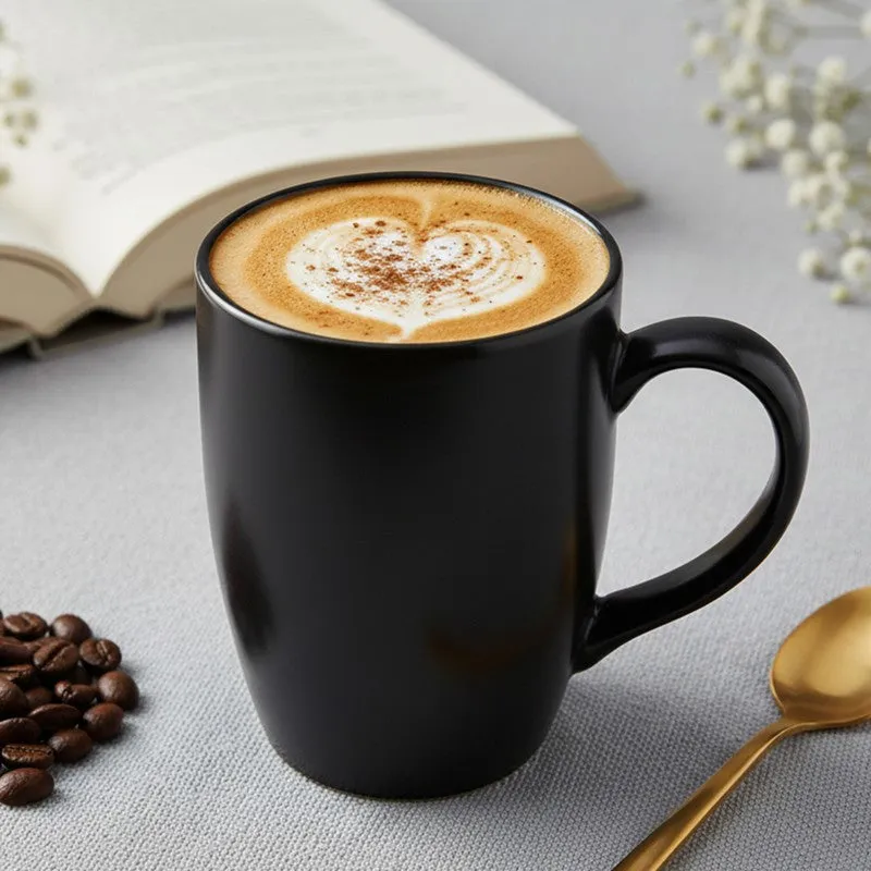 Kopi Ceramic Coffee Mug (Black) - 350 mL media 1