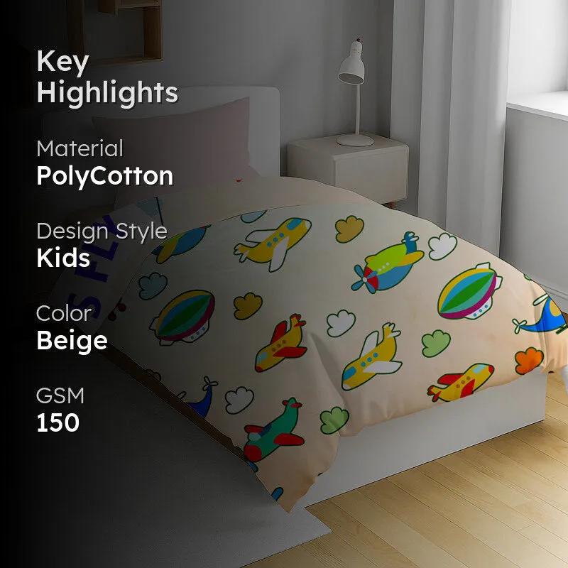 Air Plane PolyCotton Quilt - 150 GSM media 2