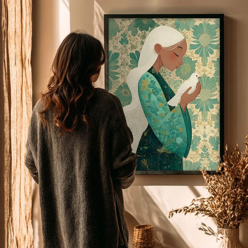 Meadowelle Canvas Wall Painting - Black Frame media 4