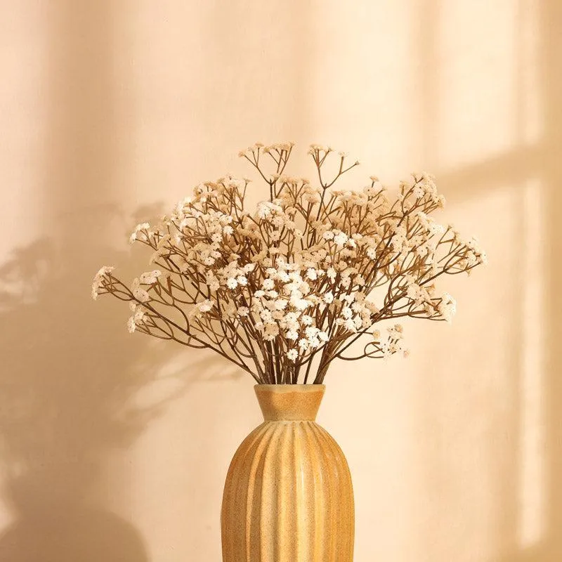 Artificial Realistic Baby's Breath Flower Stick (White) - Set Of Five media 7