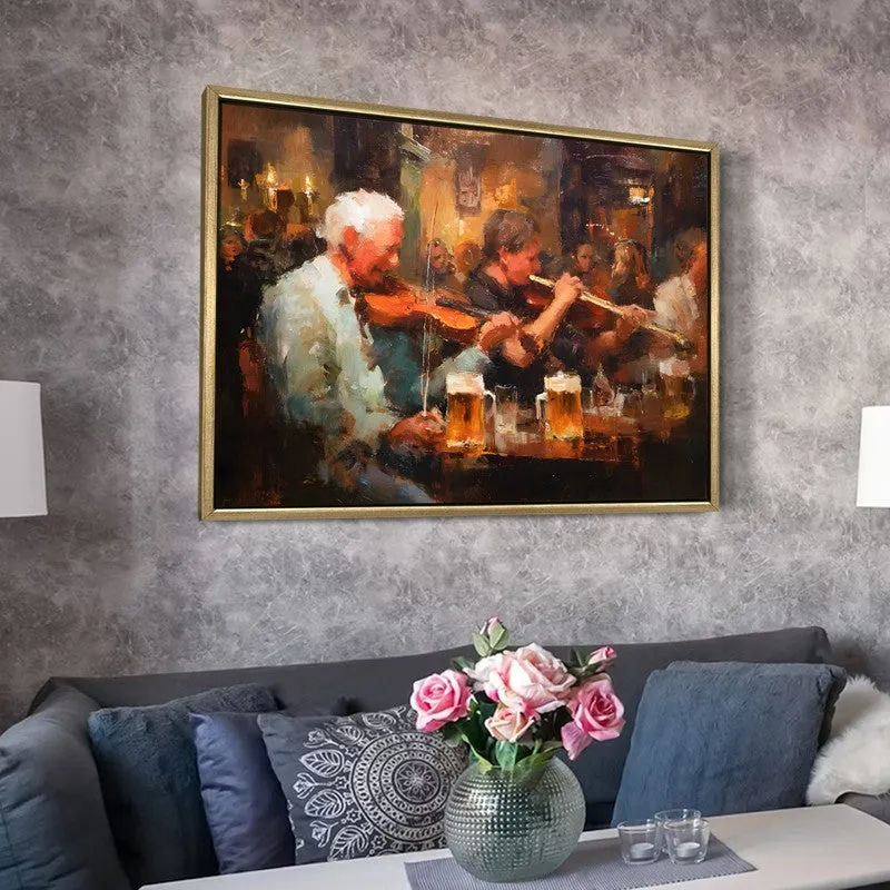 Mugside Music Canvas Wall Painting With Frame media 6