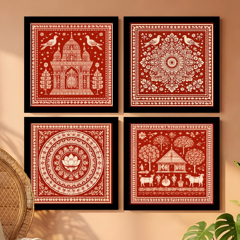 Royal Heritage Paper Wall Art - Set Of Four media 3