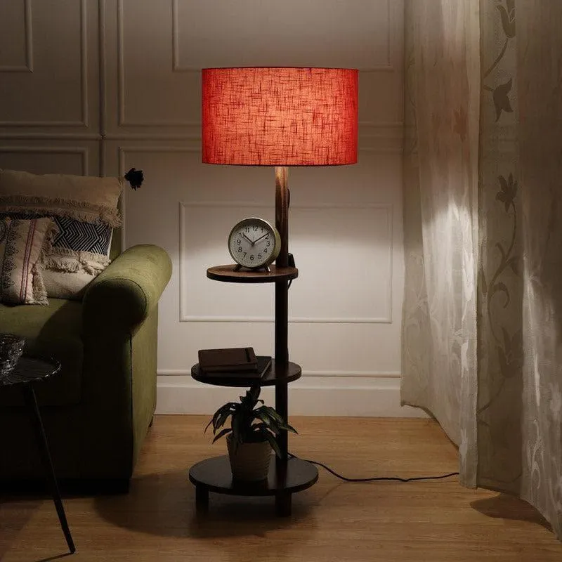 Mirami Runa Floor Lamp With Shelf media 1
