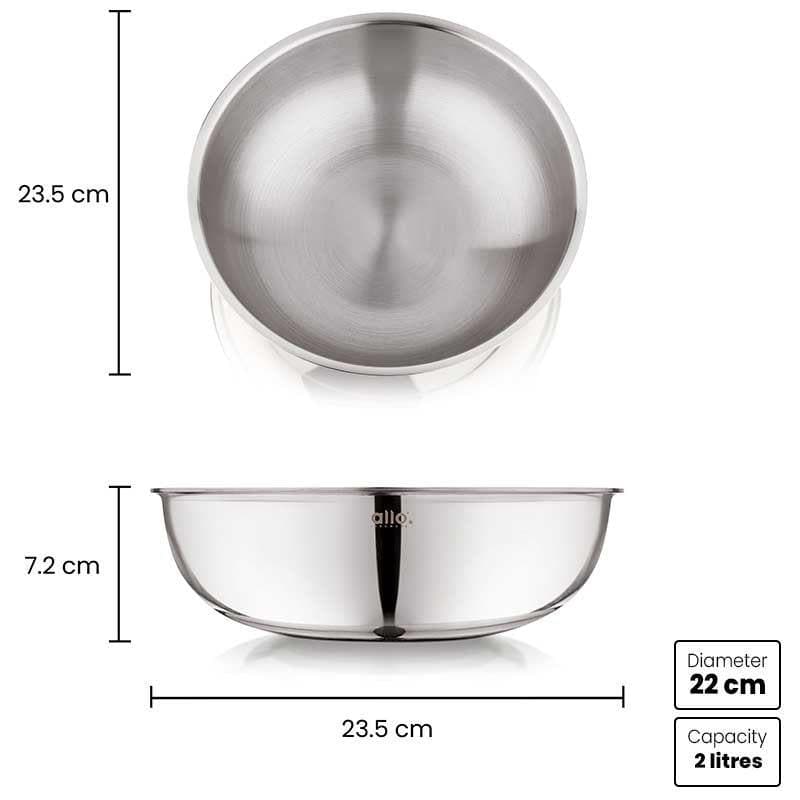 Tobie Stainless Steel Mixing Bowl - 2000 mL media 5